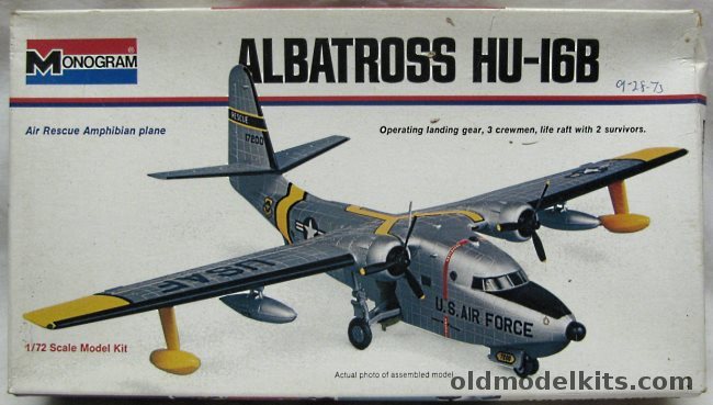 Monogram 1/72 Grumman Hu-16B Albatross - (SA-16B) - White Box Issue, 6837 plastic model kit